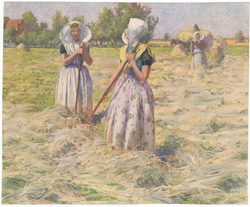 C. Hitchcock hayfield scene